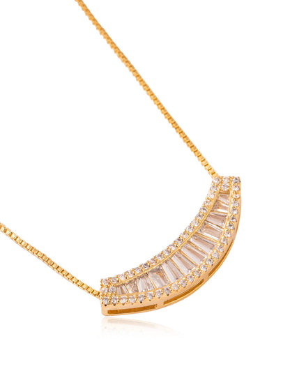 Sterling Pendant with Cubic Zirconia